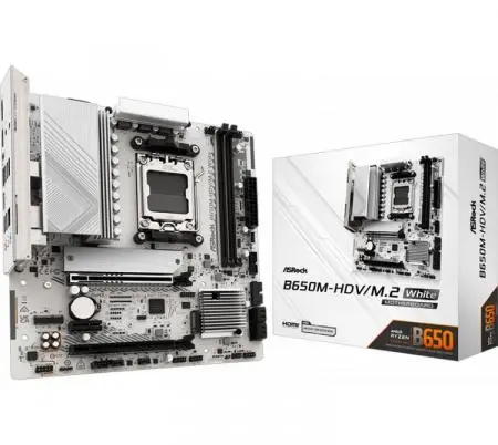 Mother Asrock B650M-HDV M.2 White AM5 DDR5 en Argentina