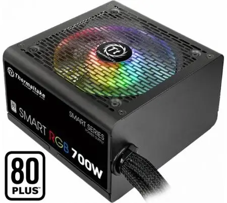 Fuente Thermaltake Smart RGB 700W Vista Frontal Argentina
