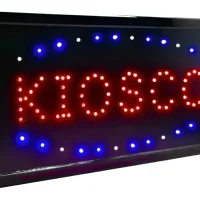 Cartel Led Luminoso Kiosco azul rojo 220v Argentina