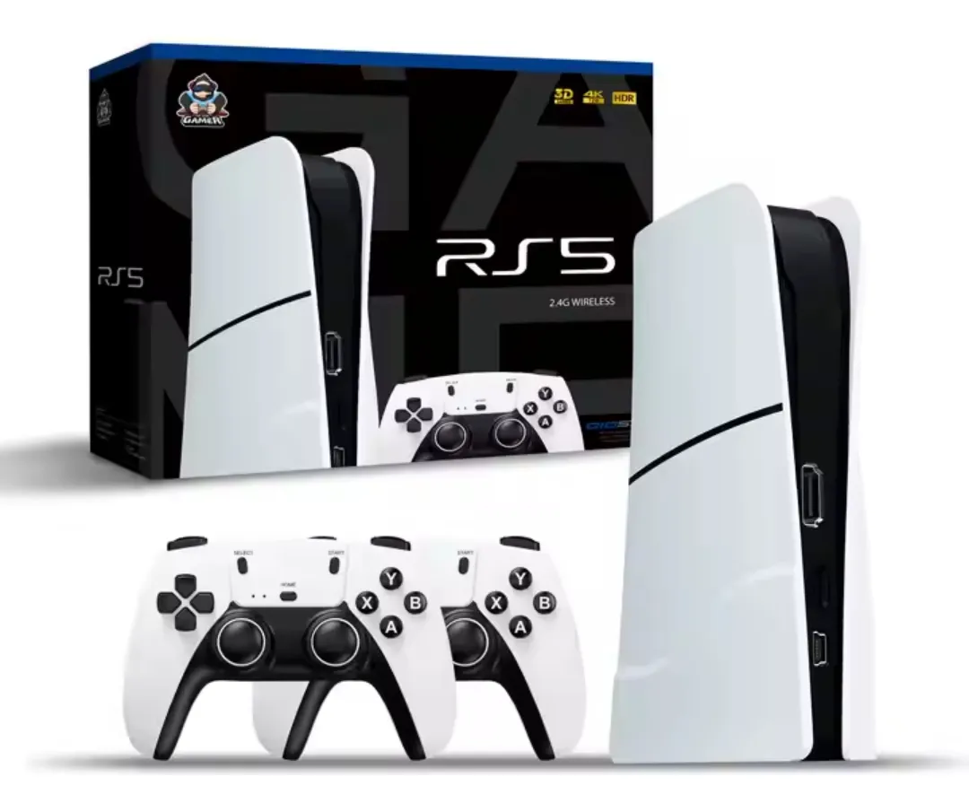 Consola RS5 Premium Stick con 46000 juegos retro y 2 controles Argentina