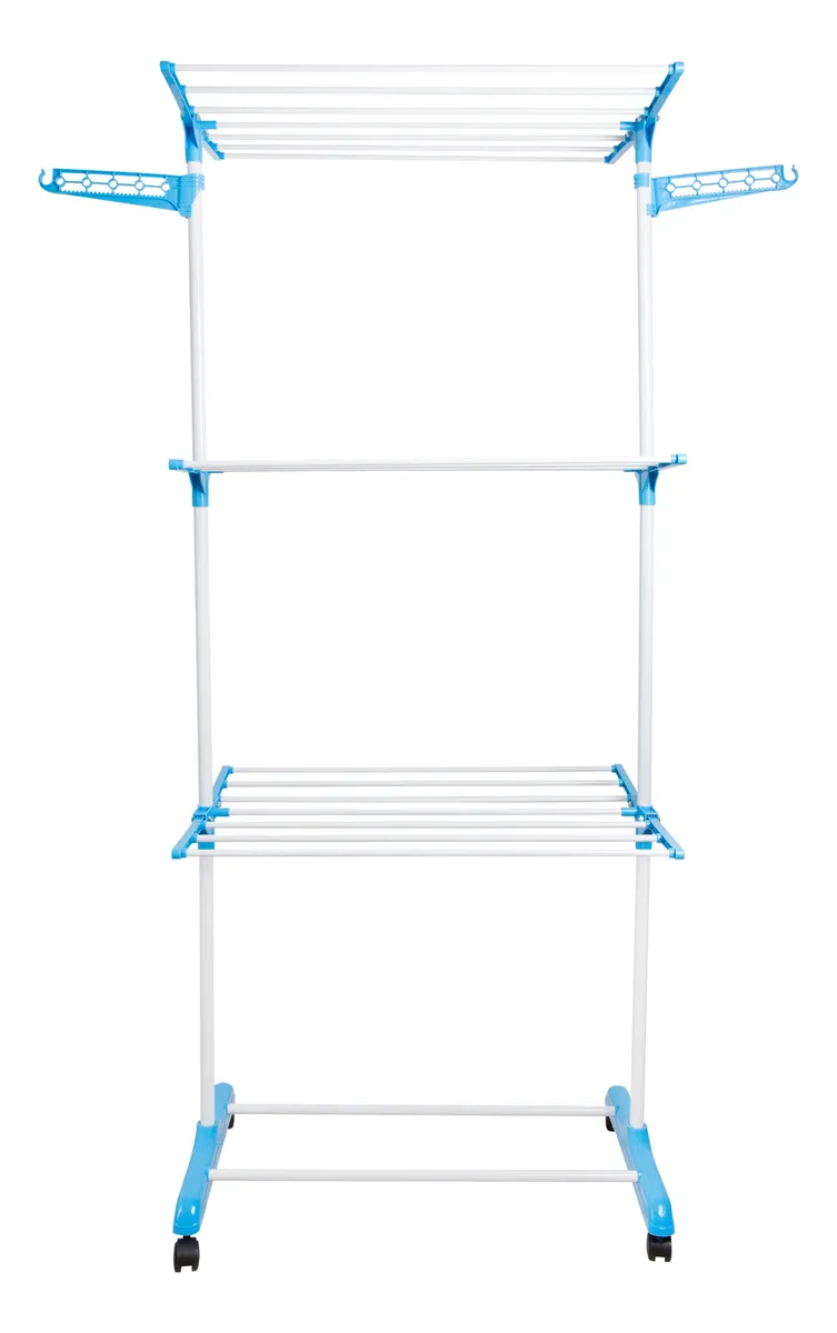 Tender vertical 3 niveles con ruedas 40kg ropa envio gratis - Imagen 2