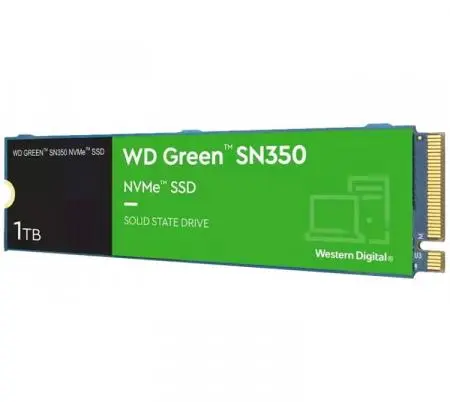 Disco Solido SSD M.2 WD 1TB Green SN350 Vista Frontal Argentina