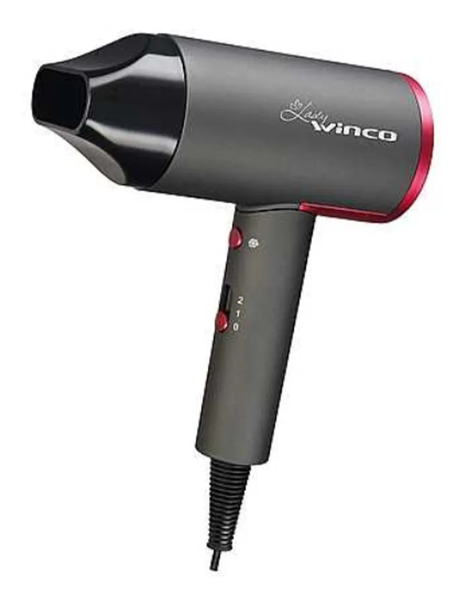 Secador de pelo Winco W196 portatil 2000w gris rosa con aire frio Argentina