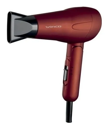 Secador de pelo Winco W190 plegable rojo 1200w con difusor Argentina