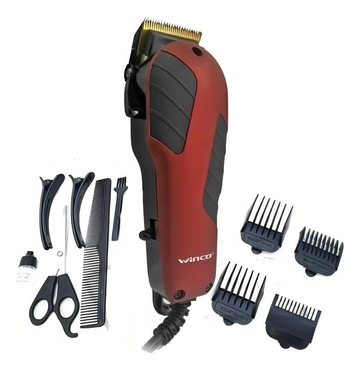 Maquina corta pelo Winco W5001 bordo profesional con 4 peines Argentina