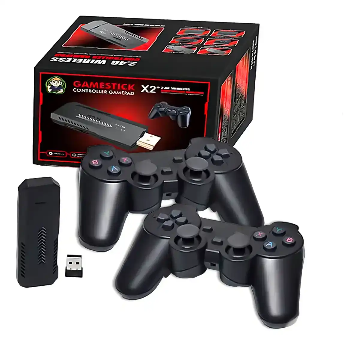 Consola Stick HDMI X2 64GB con 30000 juegos retro y 2 controles Argentina