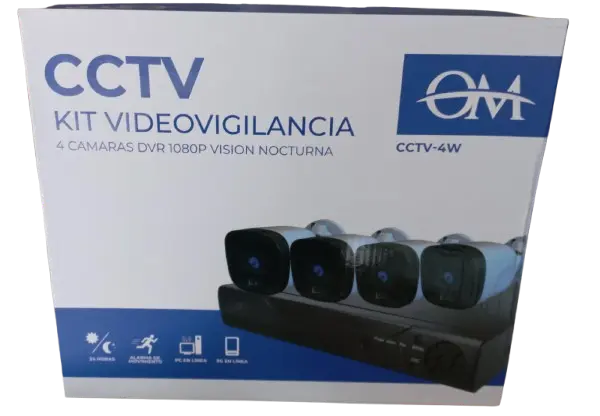 Kit 4 Camaras de Seguridad Full HD 1080p DVR 4 Canales para hogar Argentina