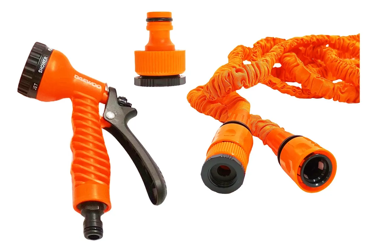 Manguera Expandible Daewoo 15 m con Pistola de Riego DAEH15 - Imagen 3
