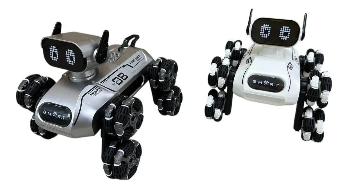 Perro Robot Acróbata Control Remoto Luces Sonido 8WD - Imagen 2