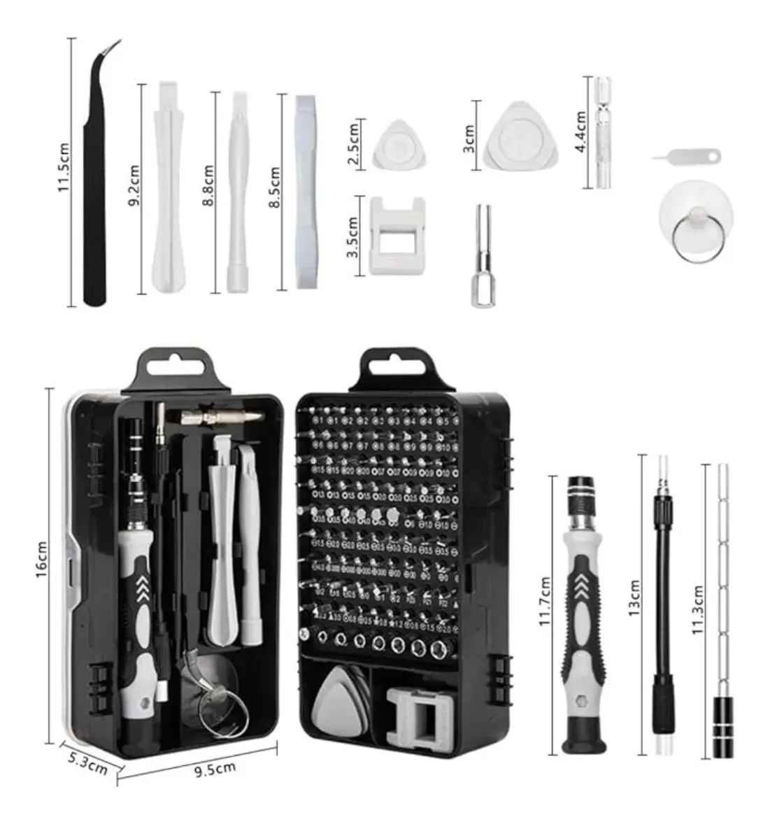 Kit Destornillador Precision FR JL011 98 Puntas Magneticas - Imagen 2