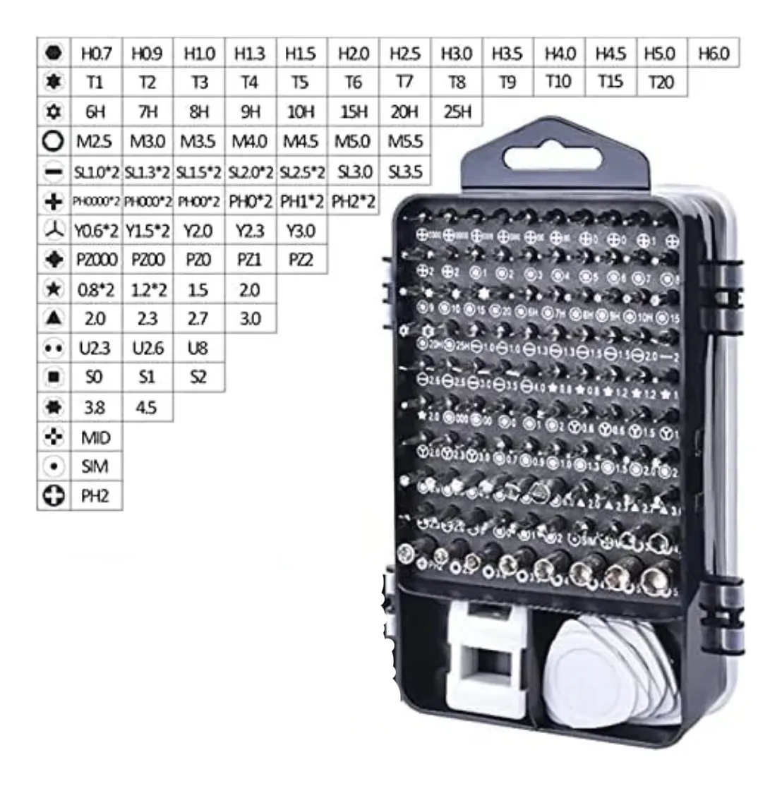 Kit Destornillador Precision FR JL011 98 Puntas Magneticas - Imagen 3