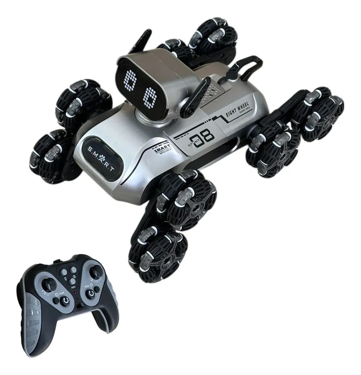 Perro Robot Acróbata Control Remoto Luces Sonido 8WD - Imagen 4