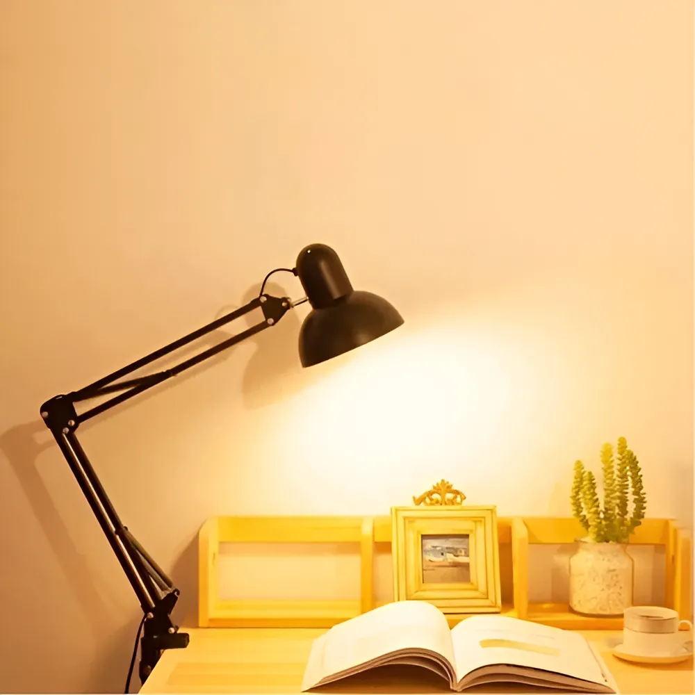 Velador escritorio LED doble brazo articulado MT-811 metal - Imagen 5