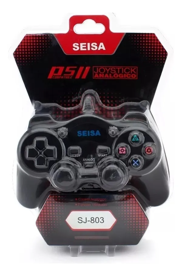 Joystick Seisa SJ-803 negro vista frontal completa