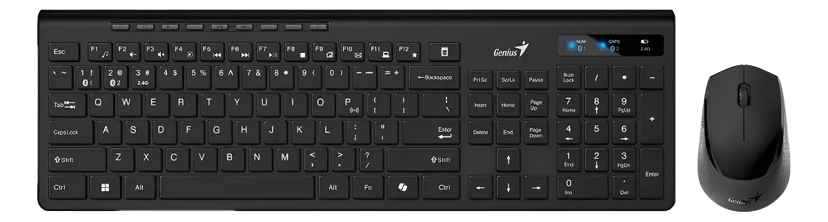 Combo Teclado Mouse Genius Slimstar 8230 Inalámbrico Multi-Device - Imagen 3