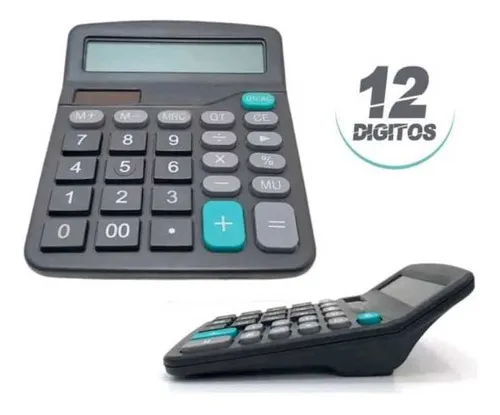 Calculadora Básica 12 Dígitos - Negra de Mesa con Memoria - Imagen 2