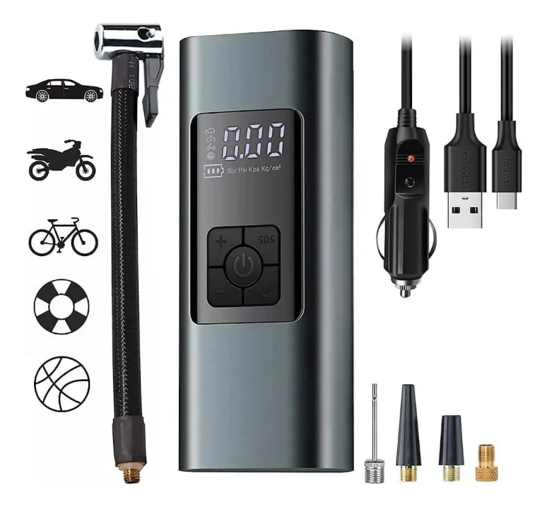 Compresor de Aire Portátil Seisa AF-C04 150 PSI Digital 12V - Imagen 3