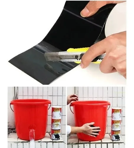 Cinta de Caucho Tapa Fugas Flex Tape SMImport 18cm Negra - Imagen 4