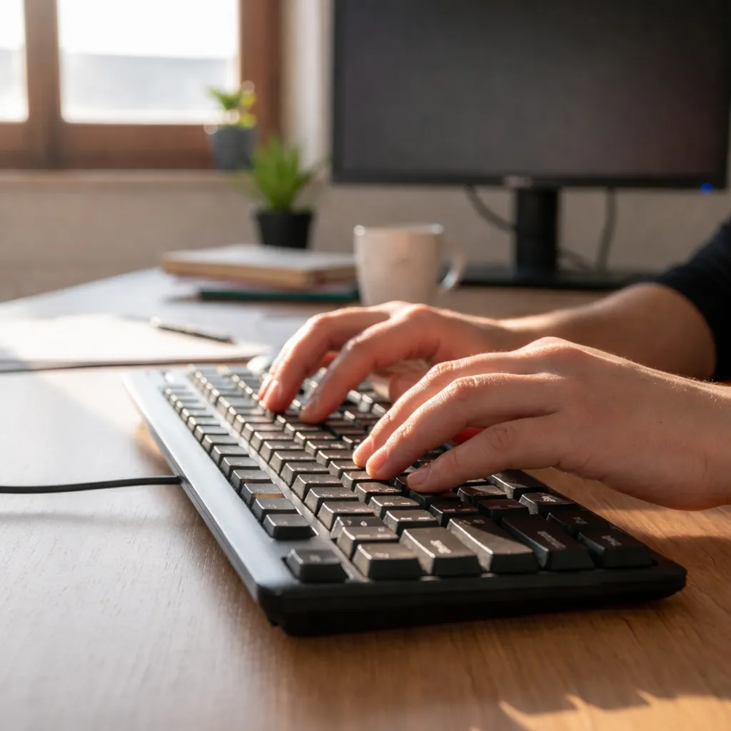 Teclado USB de Membrana con Teclado Numérico Idioma Español Negro - Imagen 4
