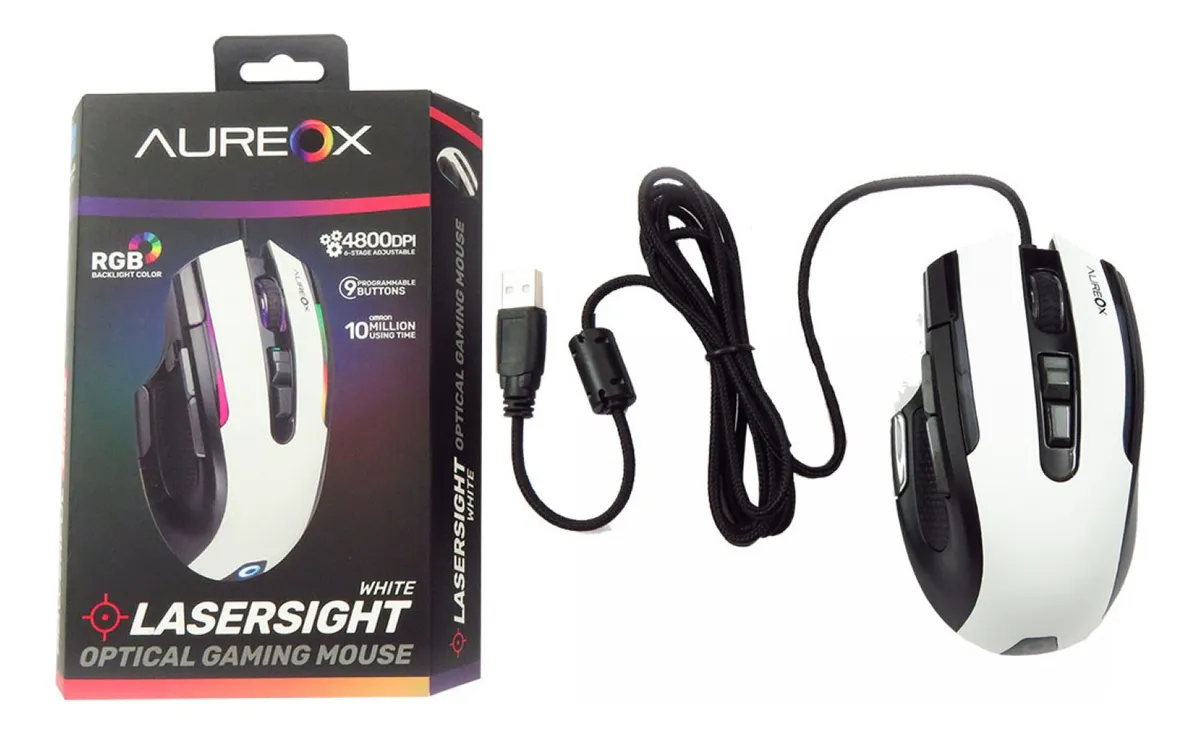 Mouse Gamer Aureox Lasersight Gm400w