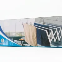 Tender extensible de pared Haiwang de 70 cm fabricado en hierro reforzado.