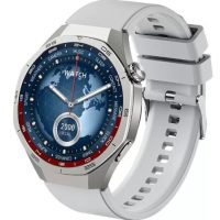 Vista lateral del diseño ergonómico del Smartwatch GT5 sobre una mesa de escritorio