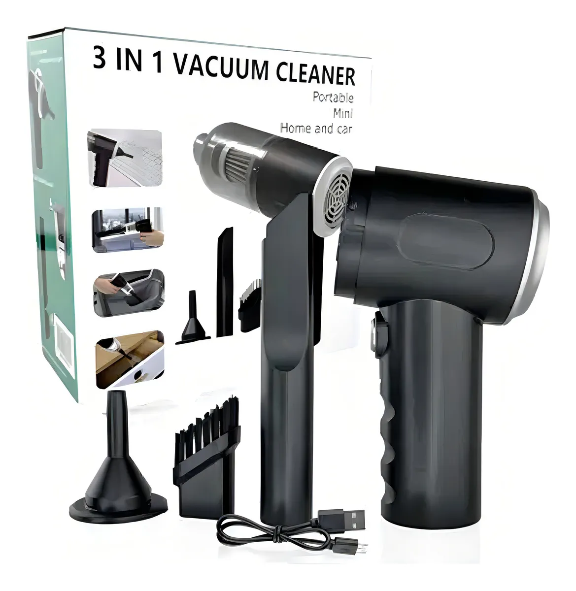 Aspiradora De Mano Inalambrica 3 En 1 Vacuum Cleaner - Imagen 3