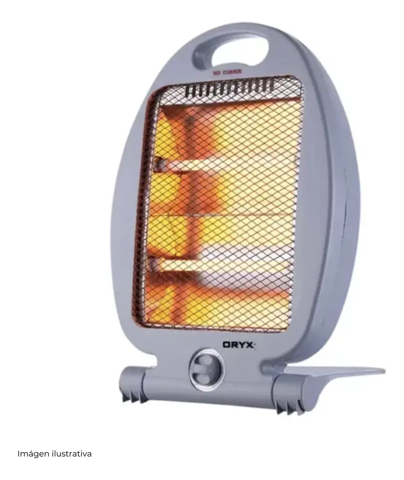 Estufa de Cuarzo Calefactor Oryx CH003 400/800W 2 Velas - Imagen 2
