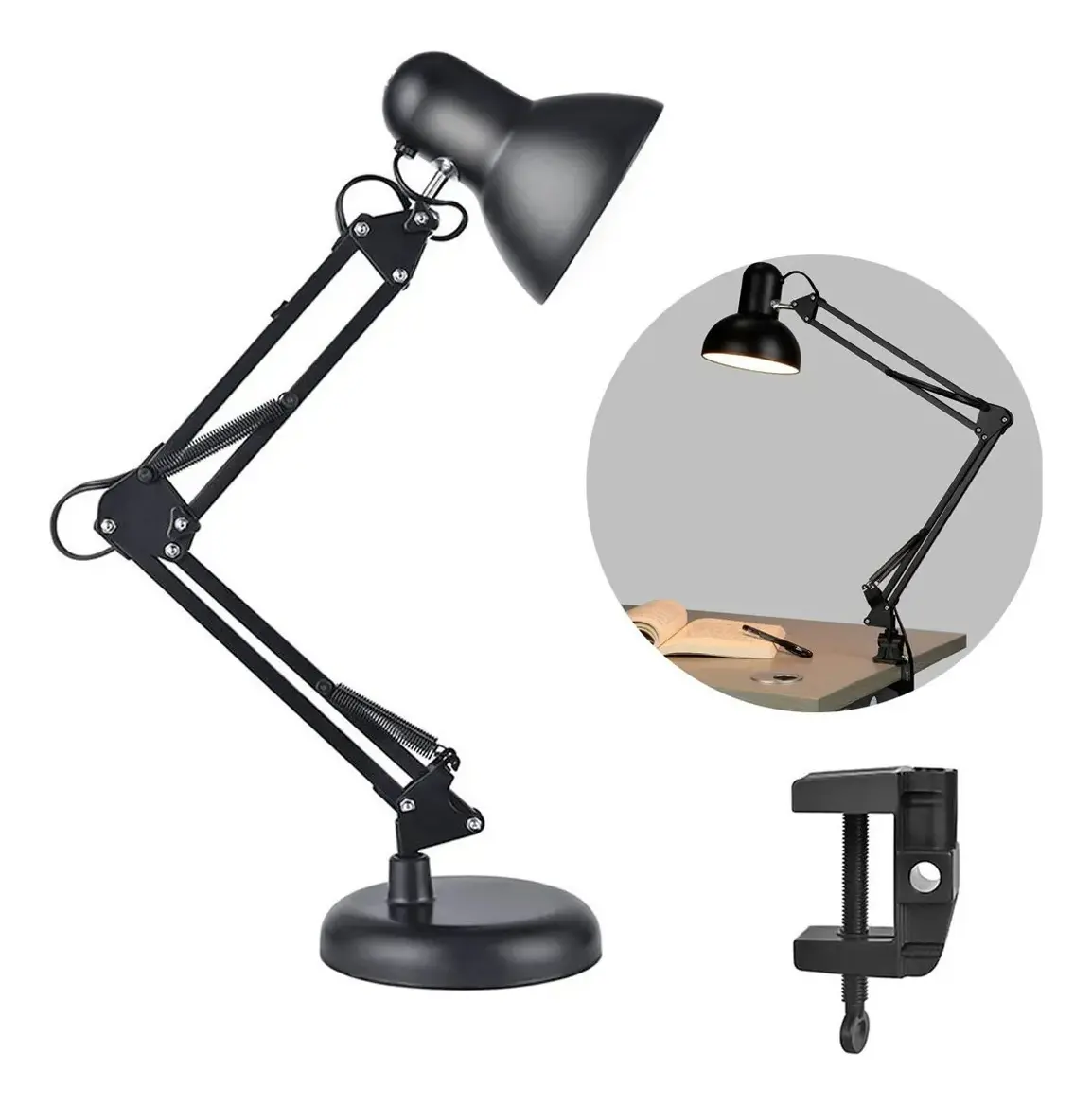 Lampara Velador Pixar Articulado Metalico E27 Oryx - Imagen 2