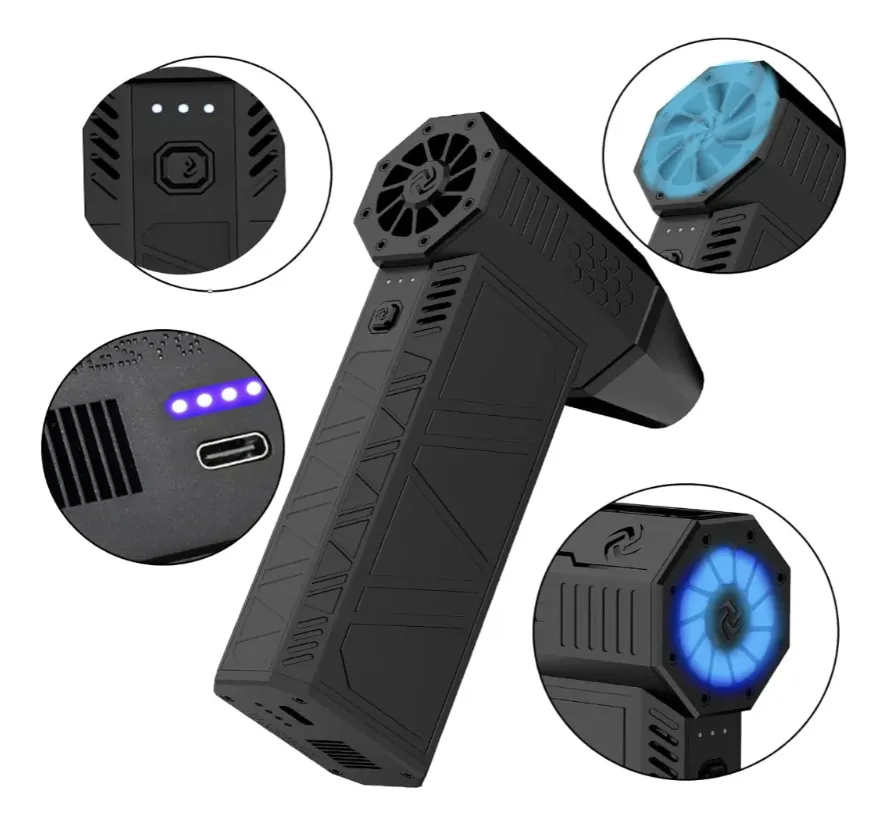 Mini Sopladora Inalambrica Jet 180W Portatil Recargable - Imagen 3
