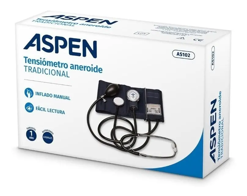Tensiometro Aneroide Aspen AS102 Manual con Estetoscopio - Imagen 2