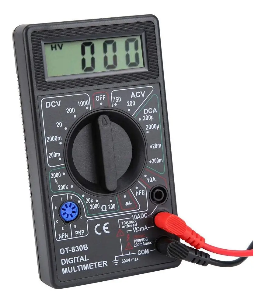 Tester Multimetro Digital DT-830B Profesional Tension Corriente - Imagen 4