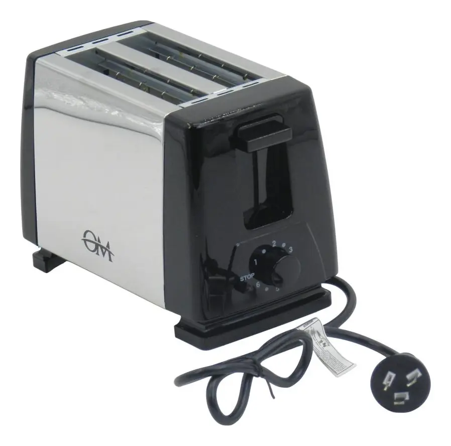 Tostadora Electrica 2 Rebanadas 750W Acero Inoxidable 6 Niveles - Imagen 4