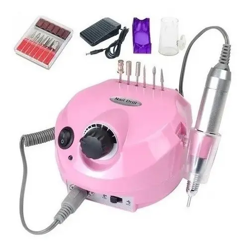 Torno para uñas profesional US-202 con pedal y fresas listo para manicuria