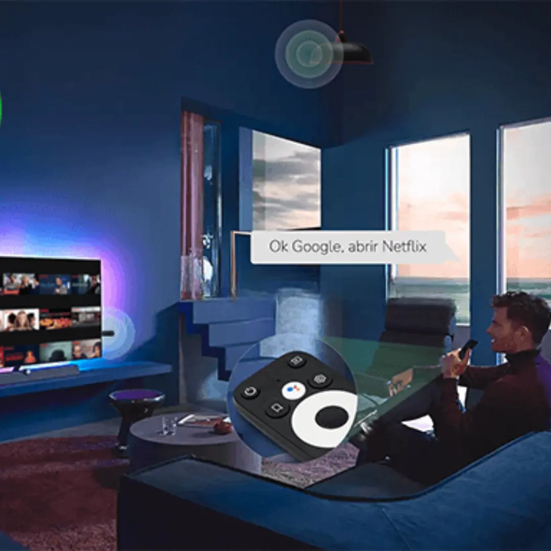 TV Box Time Android 14 4K UHD Con Control De Voz - Imagen 2